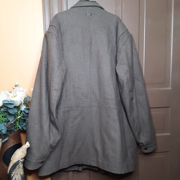 Michael Kors Men's size 3XLT Brown Wool Blend Coat - Picture 13 of 14